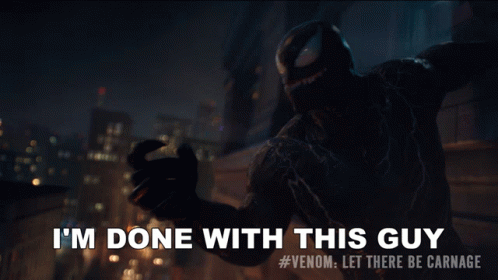 Venom Carnage Walking Away GIF