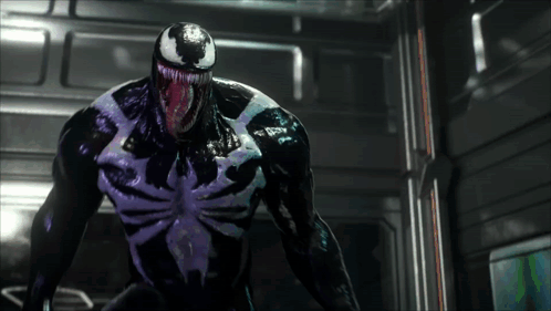 Venom Close-Up Mouth Open Dark Room