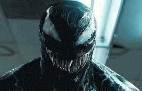 Venom Close Up with Open Mouth