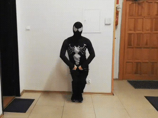 Venom Cosplayer Dance GIF
