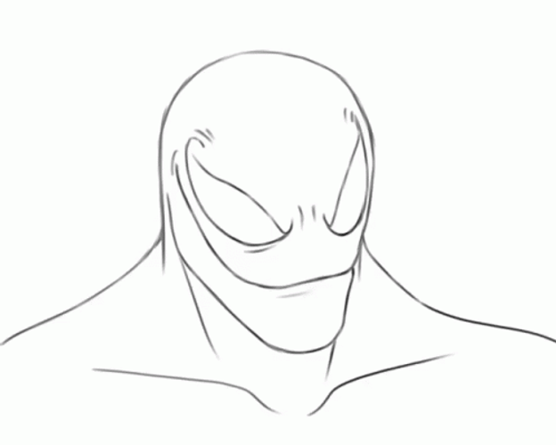 Venom Drawing Animation GIF