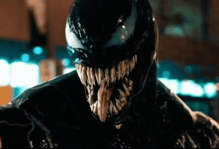 Venom Long Slimy Tongue Out GIF