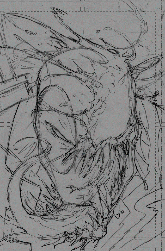 Venom To Spiderman Metamorphosis Artwork GIF