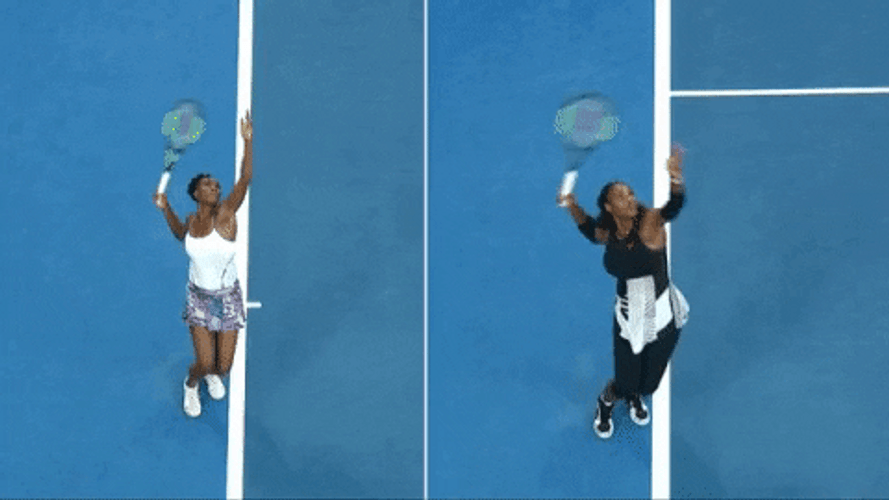 Venus Williams And Serena Playing GIF