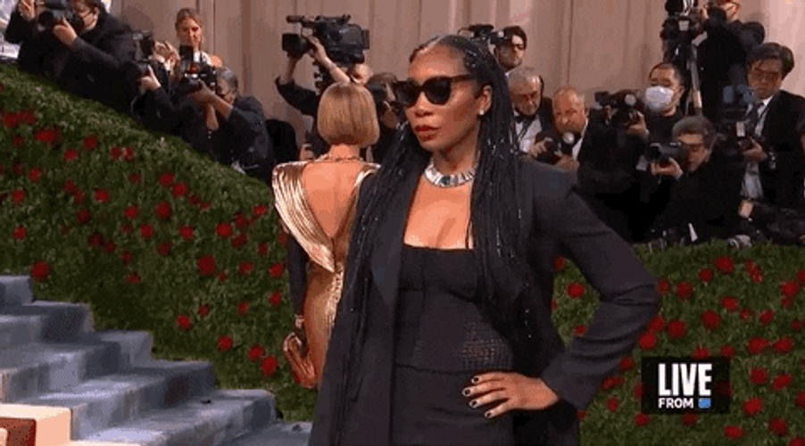 Venus Williams Poses Fiercely GIF