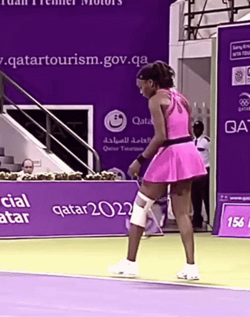 Venus Williams Serves Ball GIF