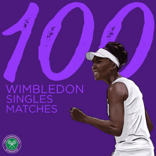 Venus Williams Wimbledon Singles Matches GIF