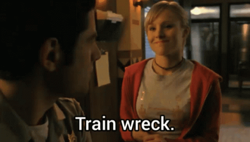 Veronica Mars Train Wreck GIF