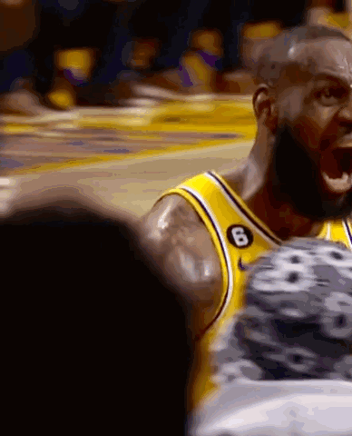 Very Angry Lebron Missing Dunk GIF
