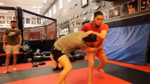 Very Strong Man Judo Chop GIF