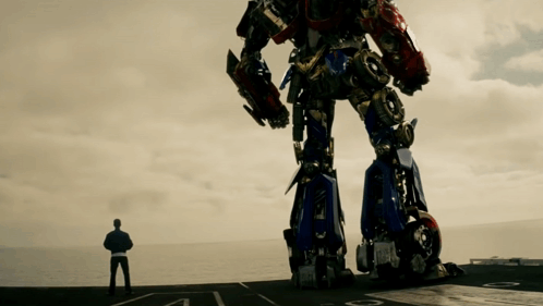 Very Tall Optimus Prime GIF