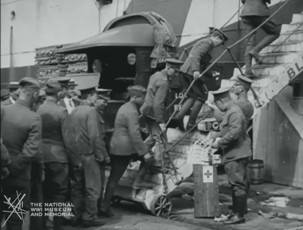 Veteran Soldiers Riding The Battleship GIF