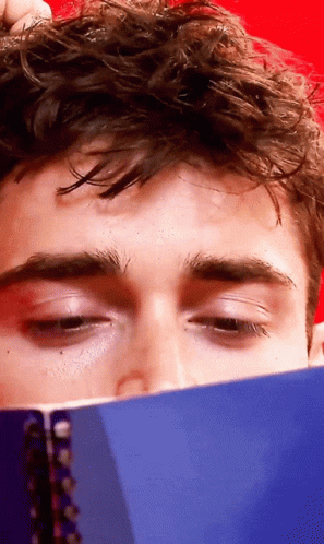 Vettel Leclerc Collision Charles Reading GIF