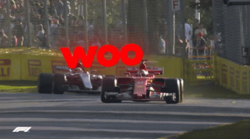 Vettel Leclerc Collision Racing GIF
