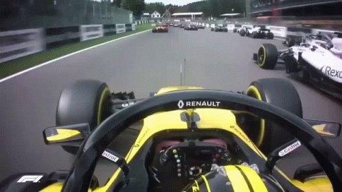 Vettel Leclerc Collision Actual Crash GIF