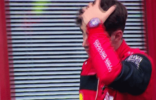 Vettel Leclerc Collision Before The Race GIF