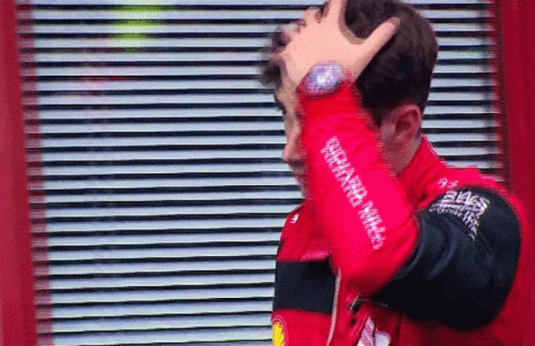 Vettel Leclerc Collision Before The Race GIF