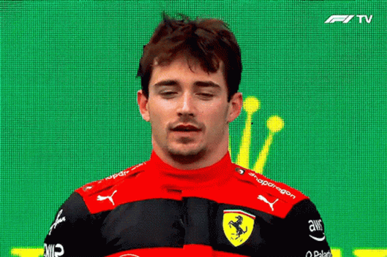 Vettel Leclerc Collision Giving Statement GIF