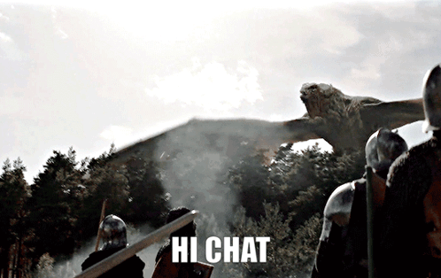 Vhagar Dragon Hi Chat GIF