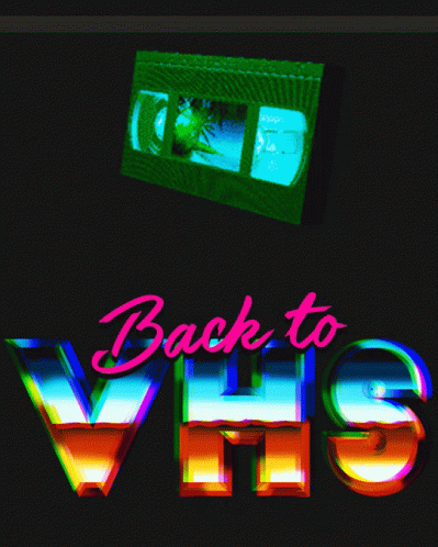 Back To Vhs Spinning Tape Graphics Design GIF