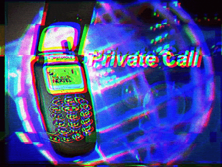 Vhs Effect Flip Phone GIF