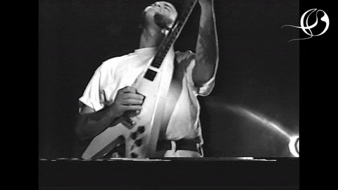 Vhs Effect Man Playing Guitar GIF