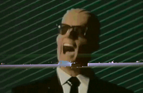 Vhs Effect Mannequin Laughing GIF