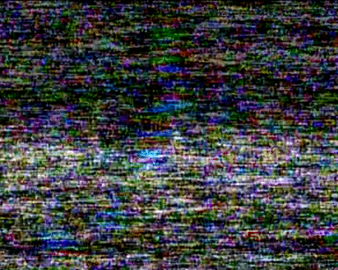Vhs Effect Moon In The Sky GIF