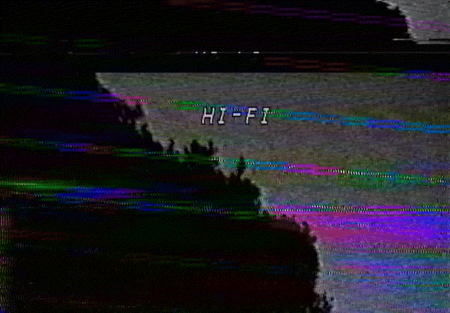 Vhs Effect Mountainside Night Time GIF