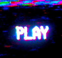 Vhs Effect Play Showing On Screen GIF