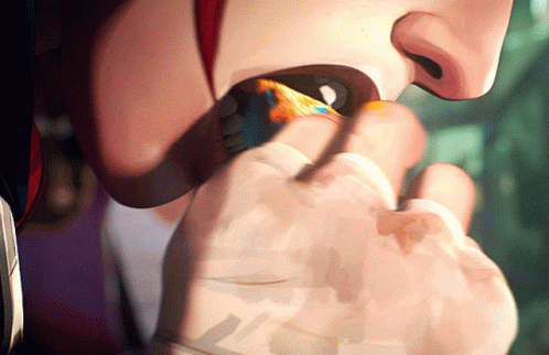 Vi Arcane Eating A Lot Of Cheese GIF