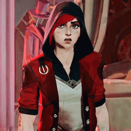 Vi Arcane Shocked Moment GIF