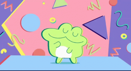 Baby Frog In The Vibe GIF