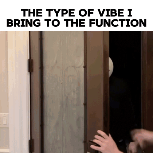 Vibe Written Above Door GIF