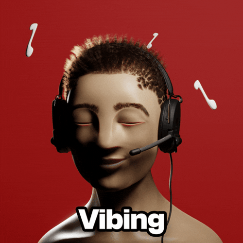 Vibehead Listening To Music GIF