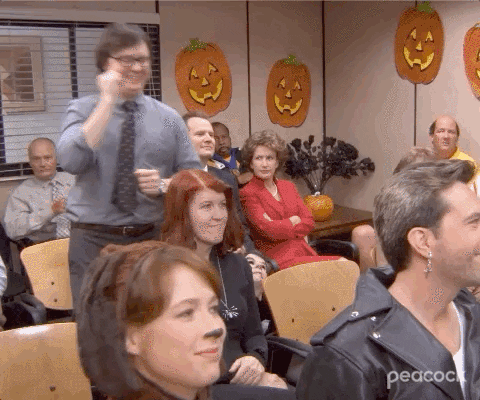 Vibing Dwight Schrute The Office GIF