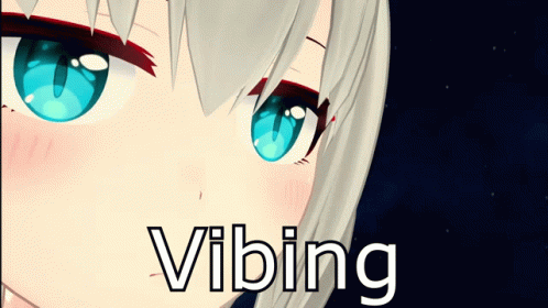 Vibing Gawr Gura Virtual Youtuber GIF