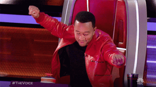 Vibing John Legend The Voice GIF