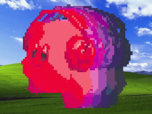 Vibrant Color Kirby Dancing GIF