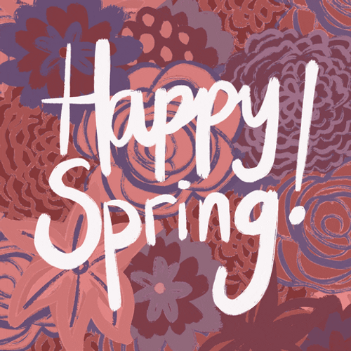 Vibrant Greeting Happy Spring GIF