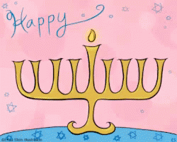 Vibrant Hanukkah Candle Collection GIF