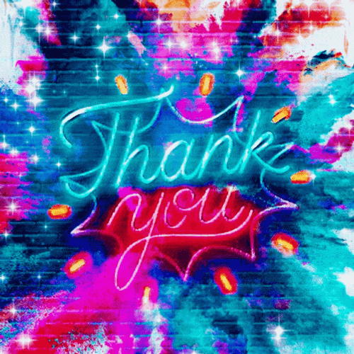 Vibrant Thank You Very Much GIF