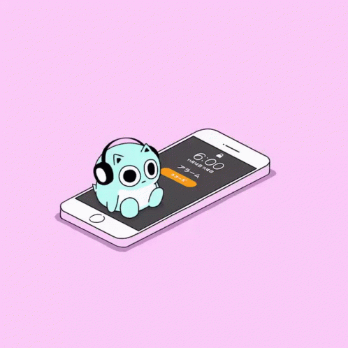 Vibrate Phone Listening Music Space Hamster GIF