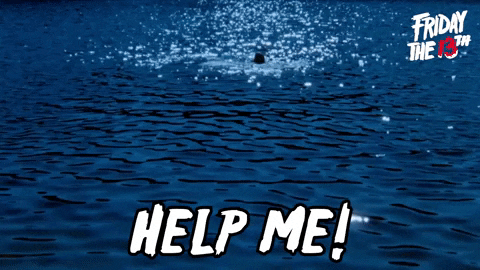 Victim Drowns Asking For Help Friday The 13th GIF
