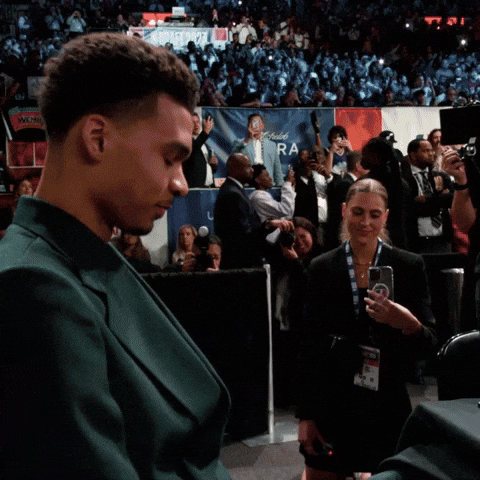 Victor Wembanyama At Nba Draft GIF