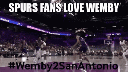 Victor Wembanyama Blocks Scoot Henderson GIF