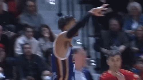 Victor Wembanyama Chest Bump With James GIF