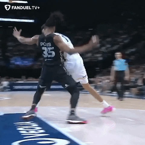 Victor Wembanyama Hip Check And Dunk GIF