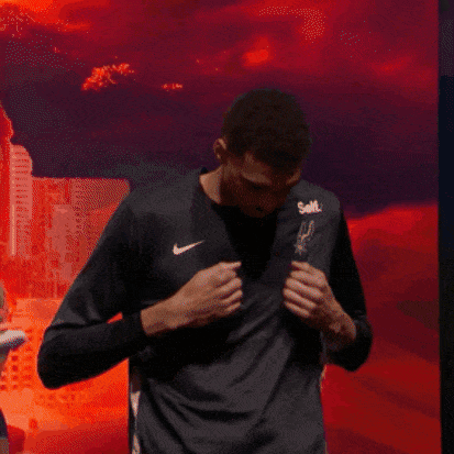 Victor Wembenyama Smiling Basketball Player