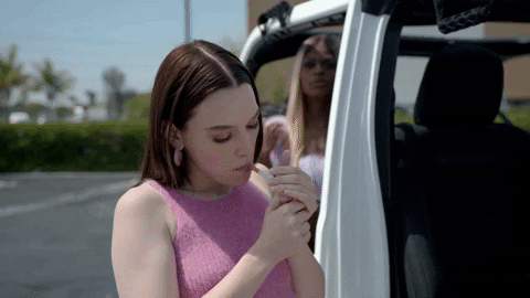 Victoria Pedretti Smoking GIF